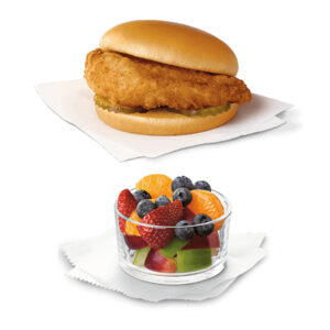 Chick-fil-A Chicken Sandwich with Fruit Cup