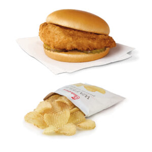 Chick-fil-A Chicken Sandwich with Waffle Chips